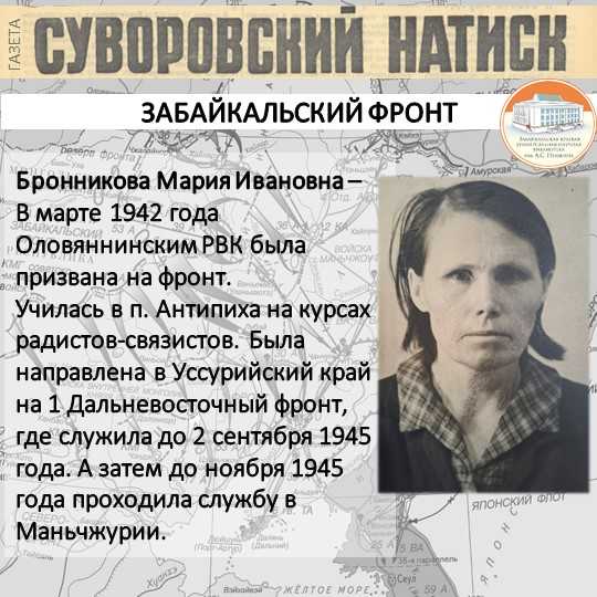 Бронникова Мария Ивановна